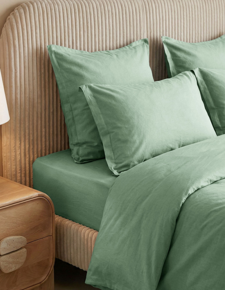Housse de couette en percale lavée...