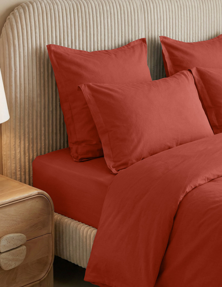 Housse de couette en percale lavée...