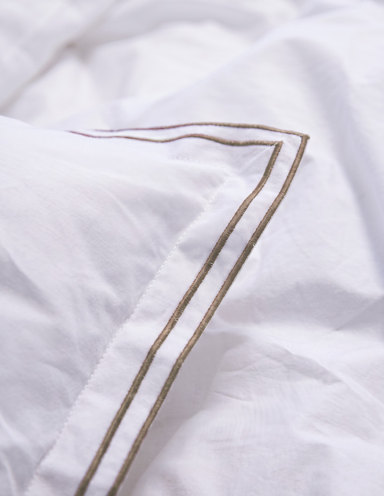 Taies d'oreiller percale 160 f/cm²...