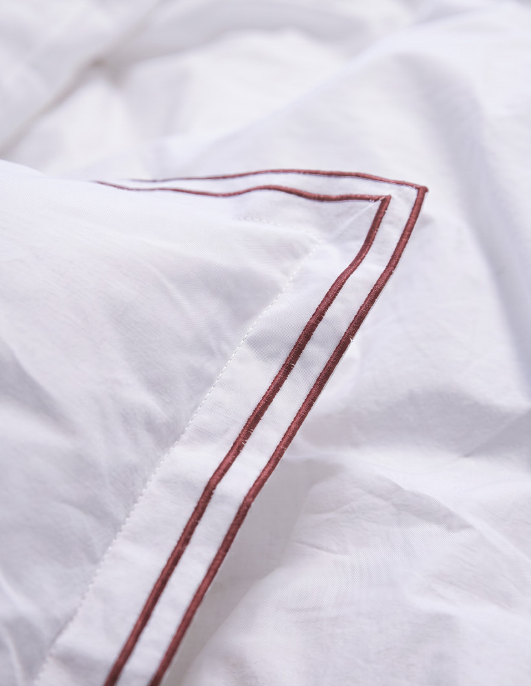 Taies d'oreiller percale 160 f/cm²...