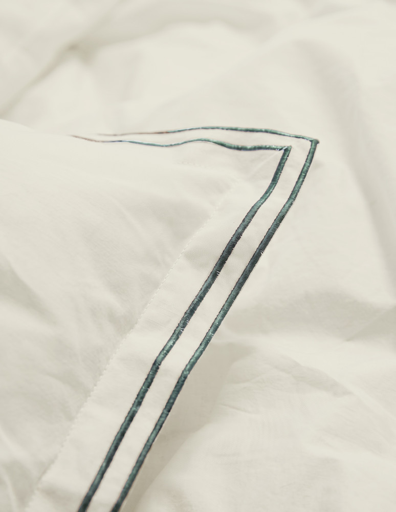 Taies d'oreiller percale 160 f/cm²...