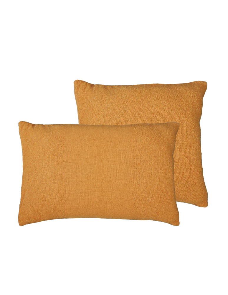 Coussin uni boule 100% laine OLANN