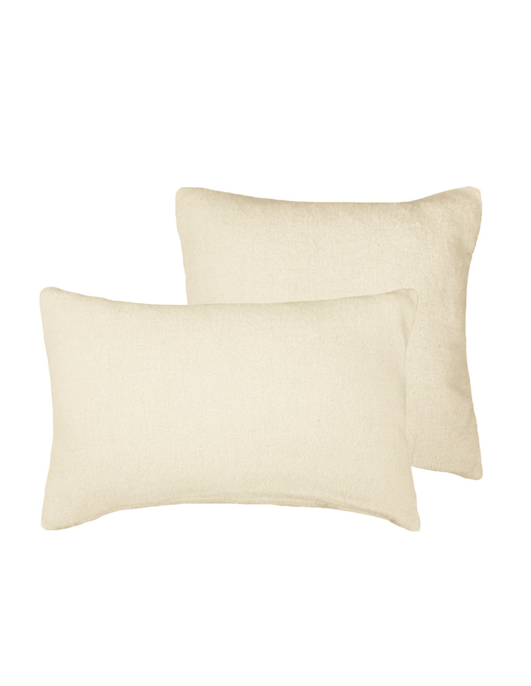 Coussin uni boule 100% laine OLANN