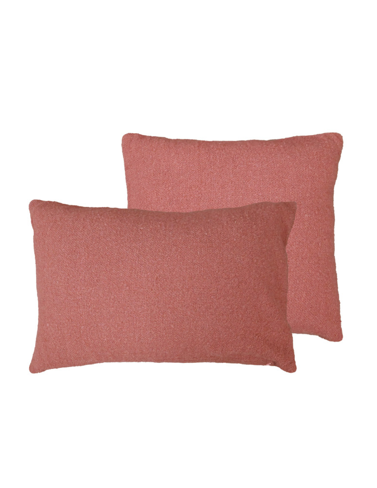 Coussin uni boule 100% laine OLANN