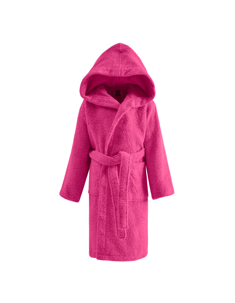 Peignoir de bain enfant à capuche uni...