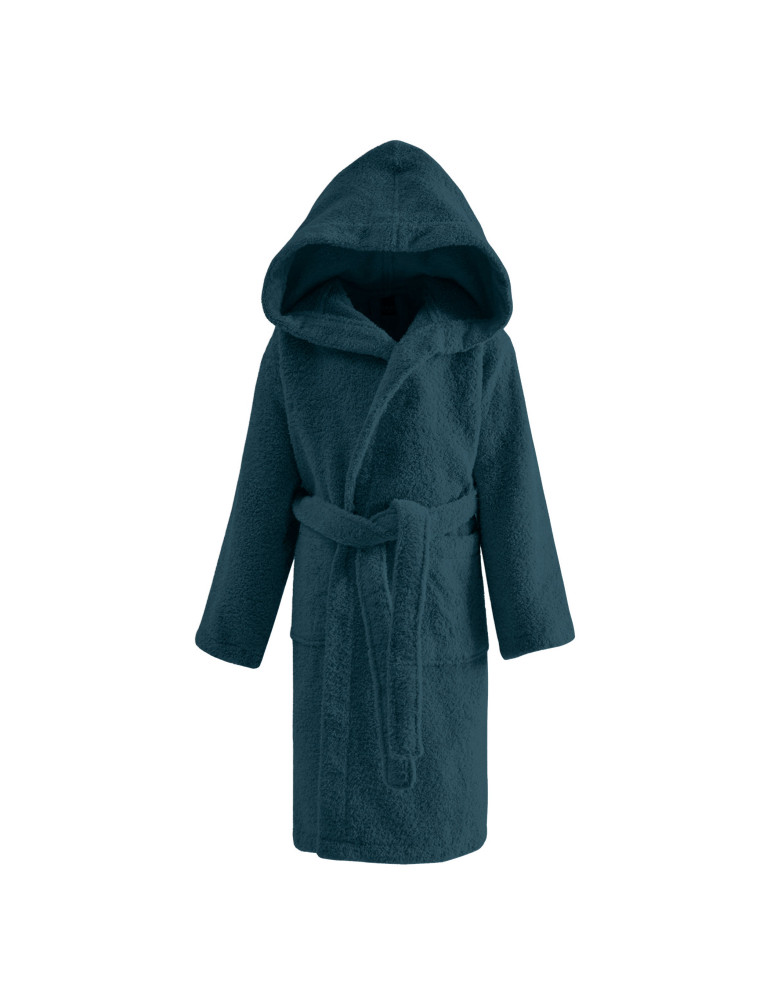 Peignoir de bain enfant à capuche uni...