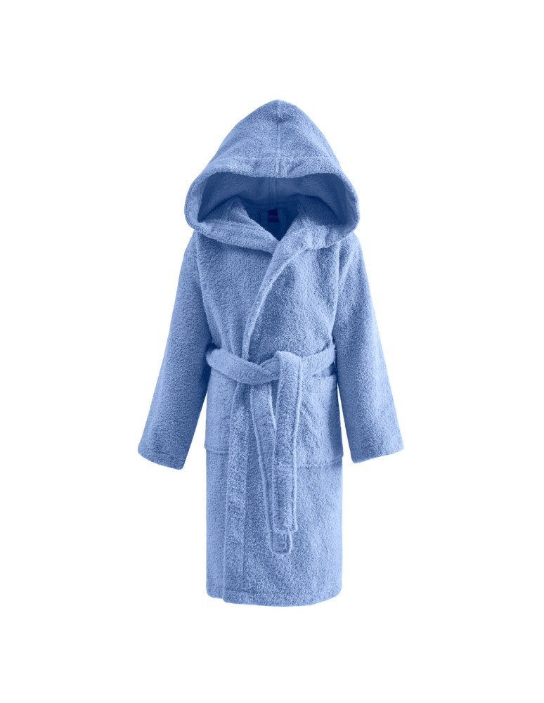 Peignoir de bain enfant à capuche uni...