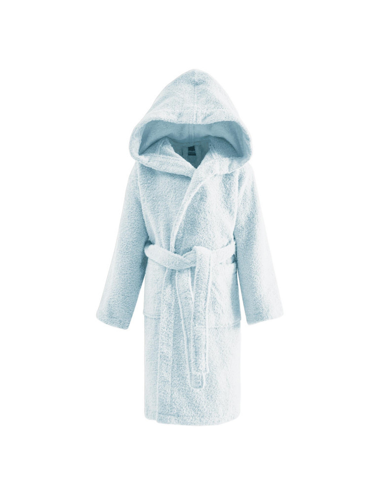 Peignoir de bain enfant à capuche uni...