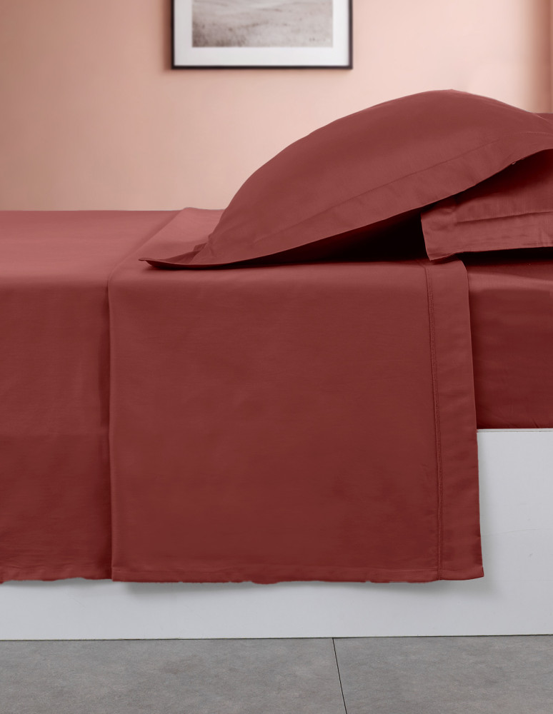 Drap plat en percale de coton easy...