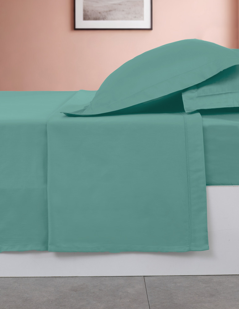 Drap plat en percale de coton easy...