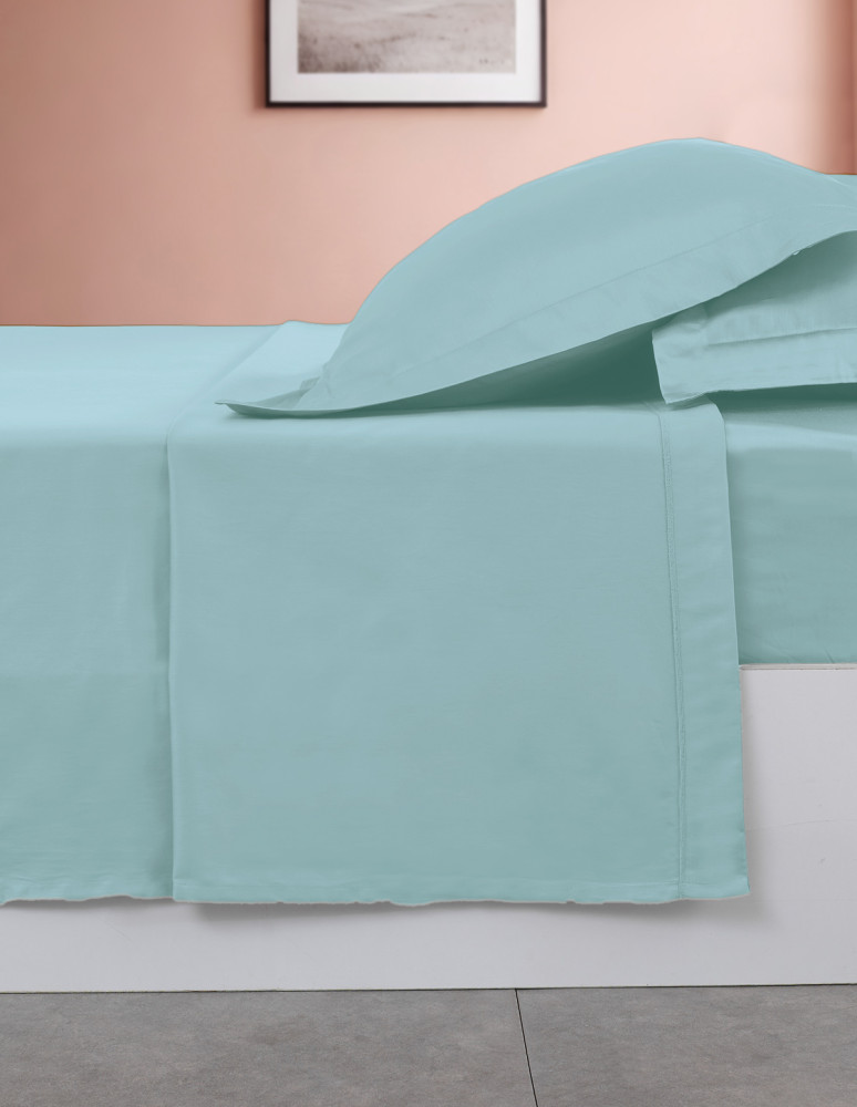 Drap plat en percale de coton easy...