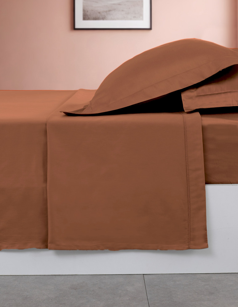 Drap plat en percale de coton easy...