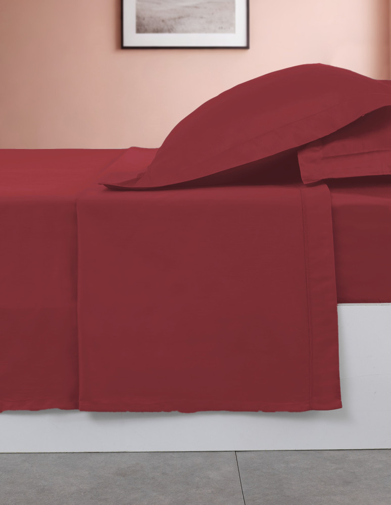 Drap plat en percale de coton easy...