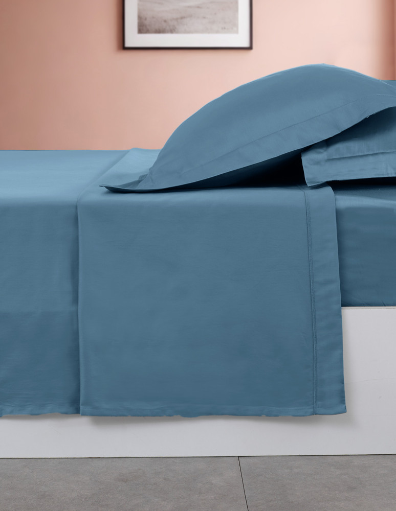 Drap plat en percale de coton easy...