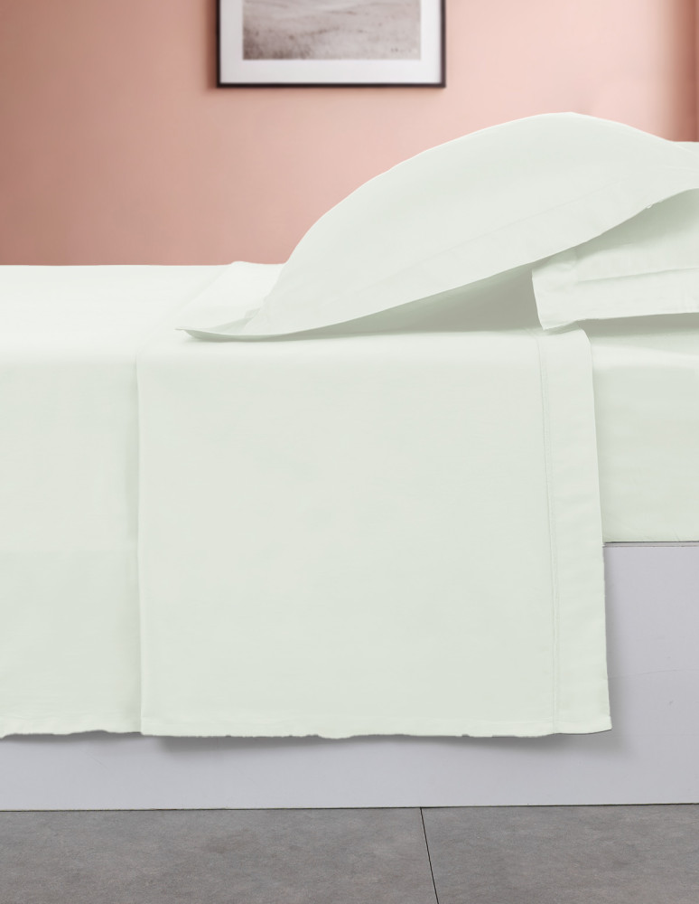 Drap plat en percale de coton easy...