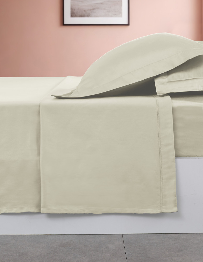 Drap plat en percale de coton easy...