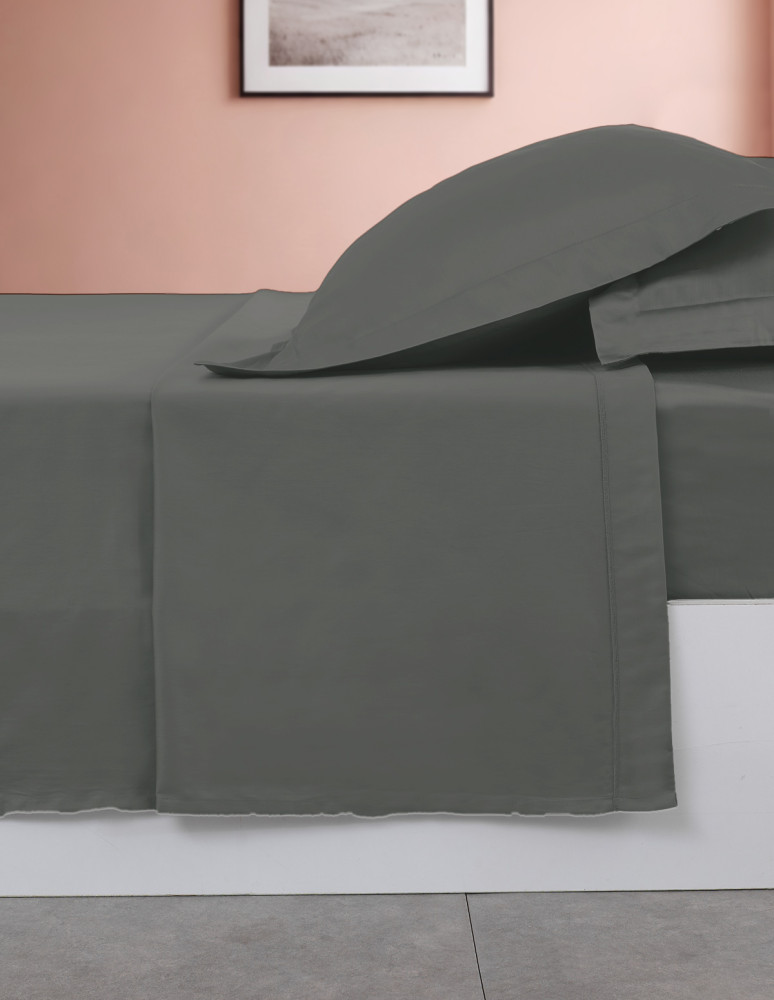 Drap plat en percale de coton easy...