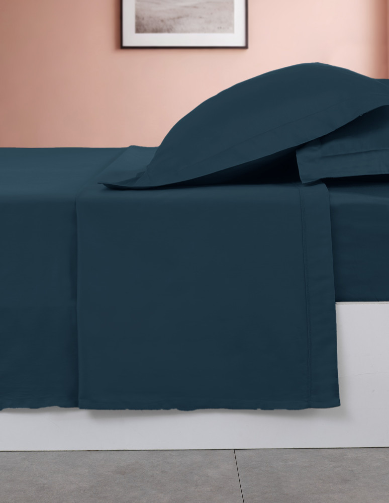 Drap plat en percale de coton easy...