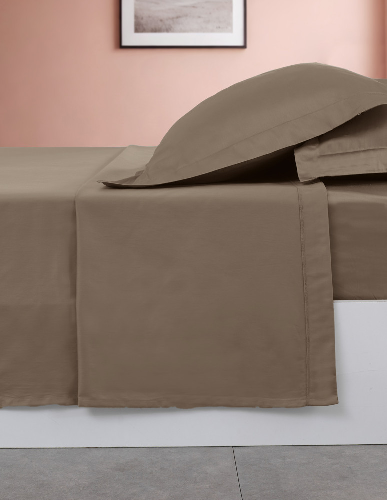 Drap plat en percale de coton easy...