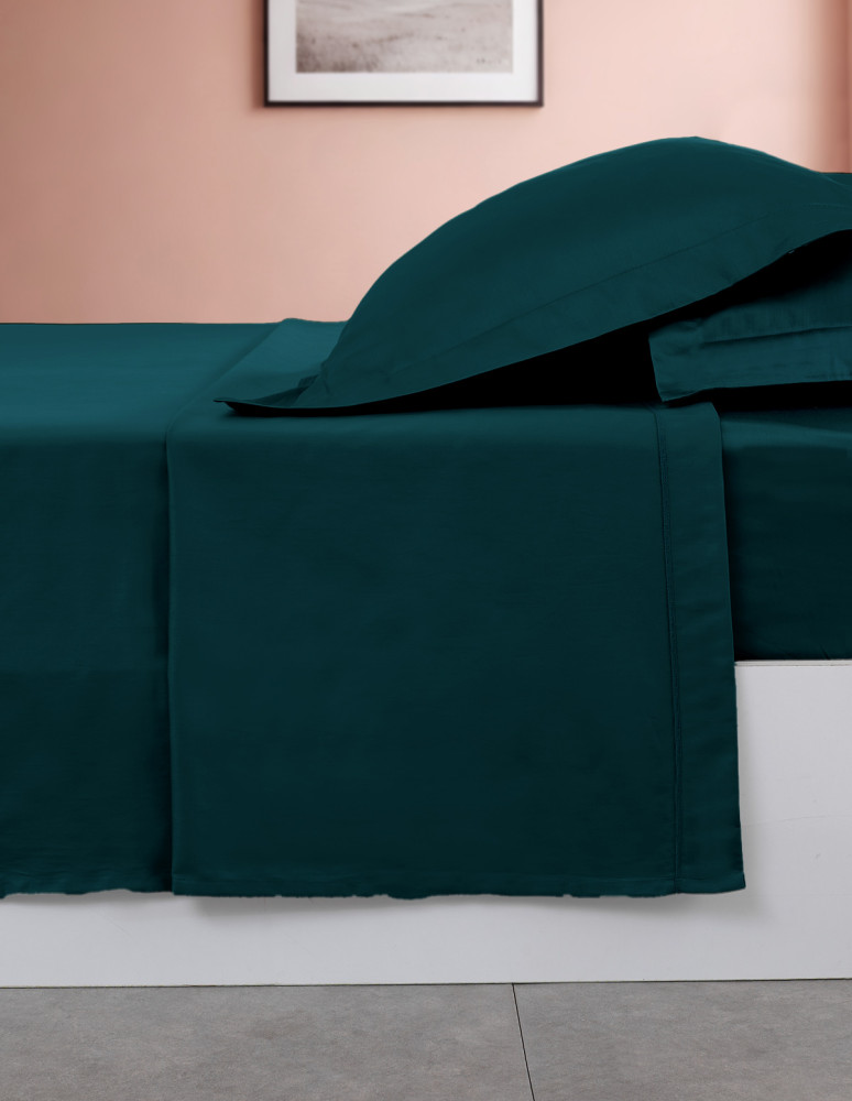 Drap plat en percale de coton easy...