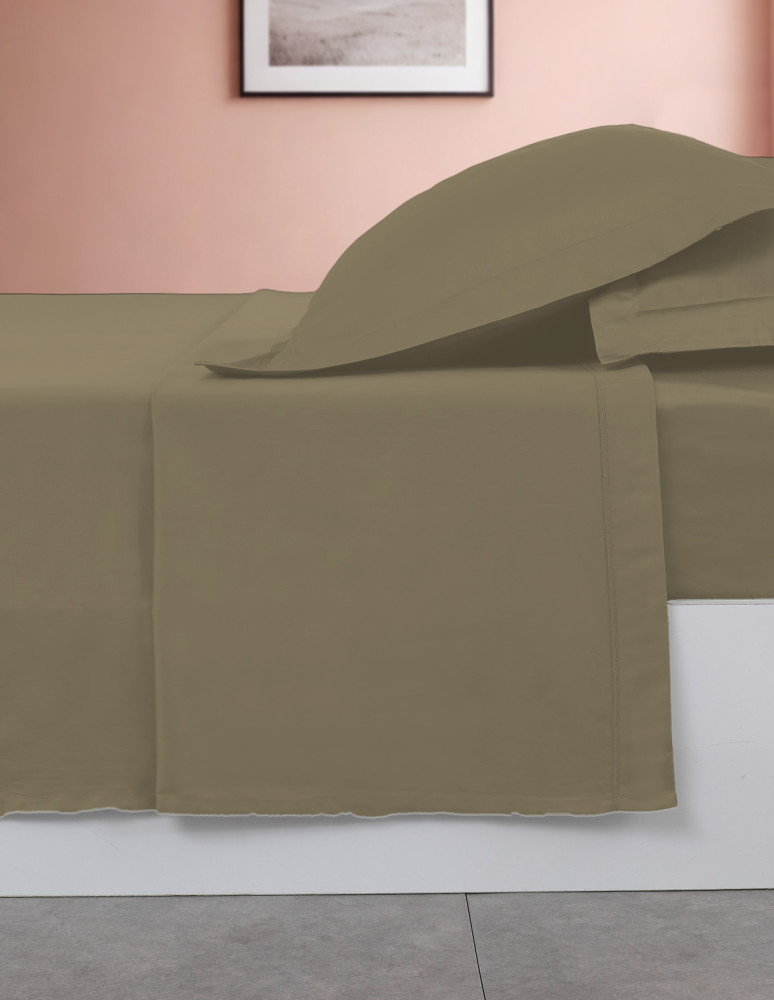 Drap plat en percale de coton easy...