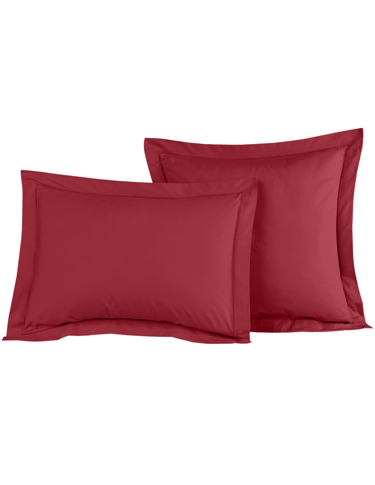 Lot de 2 taies d'oreiller en percale...