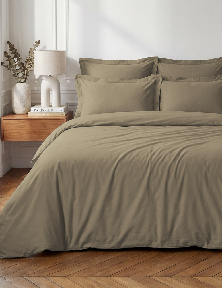 Lot de 2 taies d'oreiller en percale...