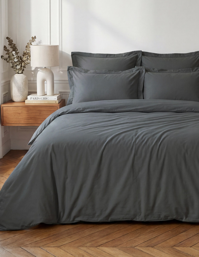 Lot de 2 taies d'oreiller en percale...