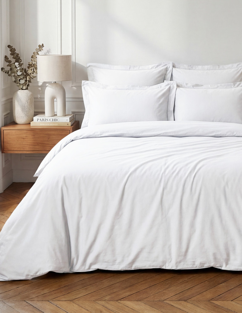 Lot de 2 taies d'oreiller en percale...