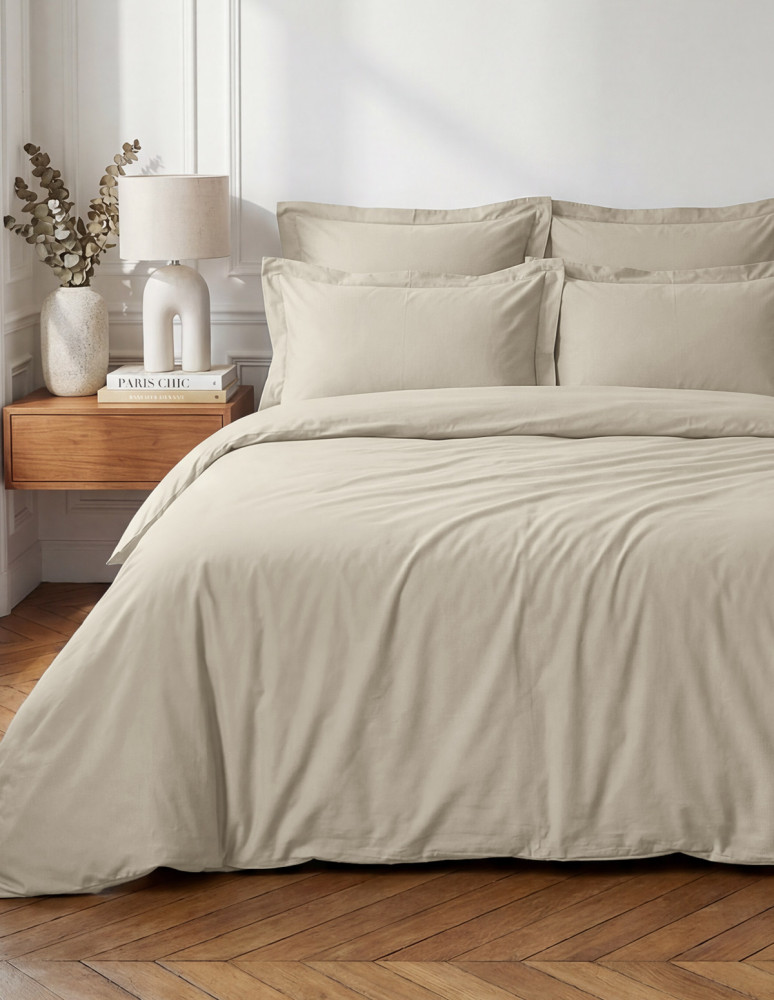 Lot de 2 taies d'oreiller en percale...