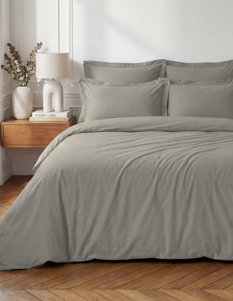 Lot de 2 taies d'oreiller en percale...