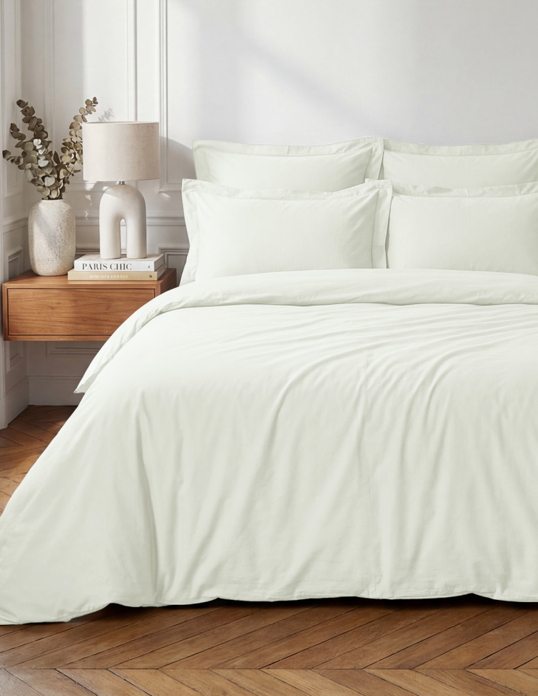 Lot de 2 taies d'oreiller en percale...