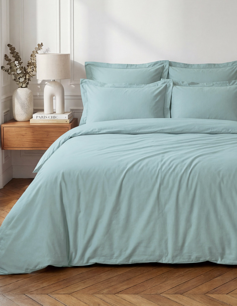 Lot de 2 taies d'oreiller en percale...
