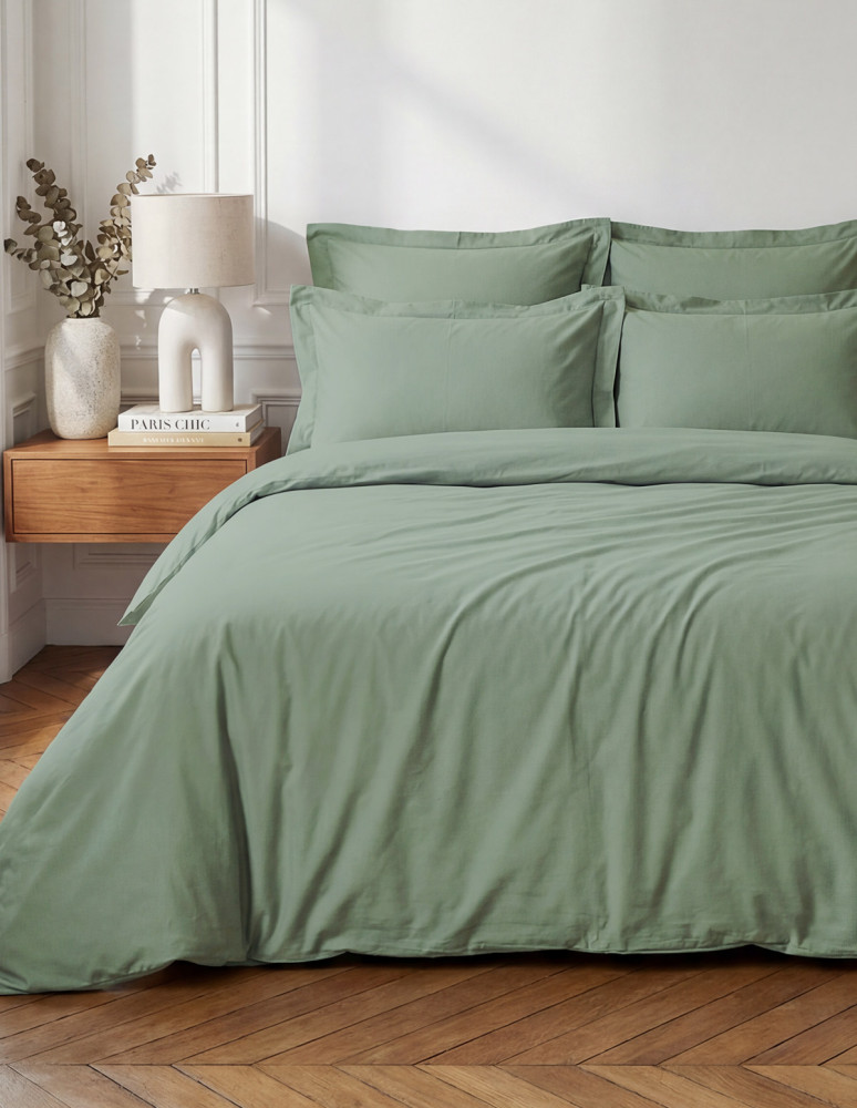 Lot de 2 taies d'oreiller en percale...