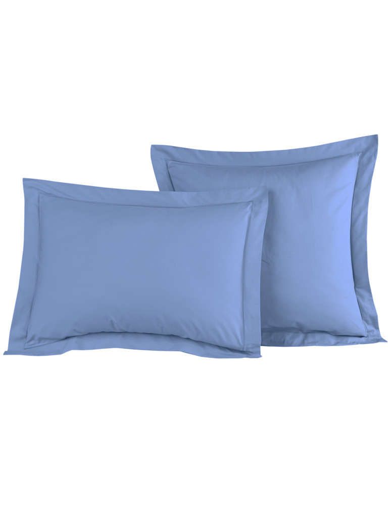 Lot de 2 taies d'oreiller en percale...