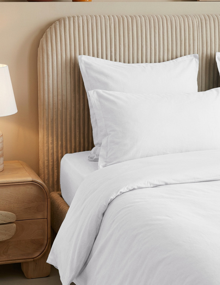 Lot de 2 taies d'oreiller en percale...