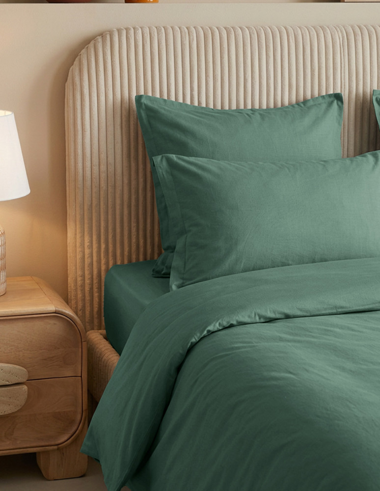 Lot de 2 taies d'oreiller en percale...