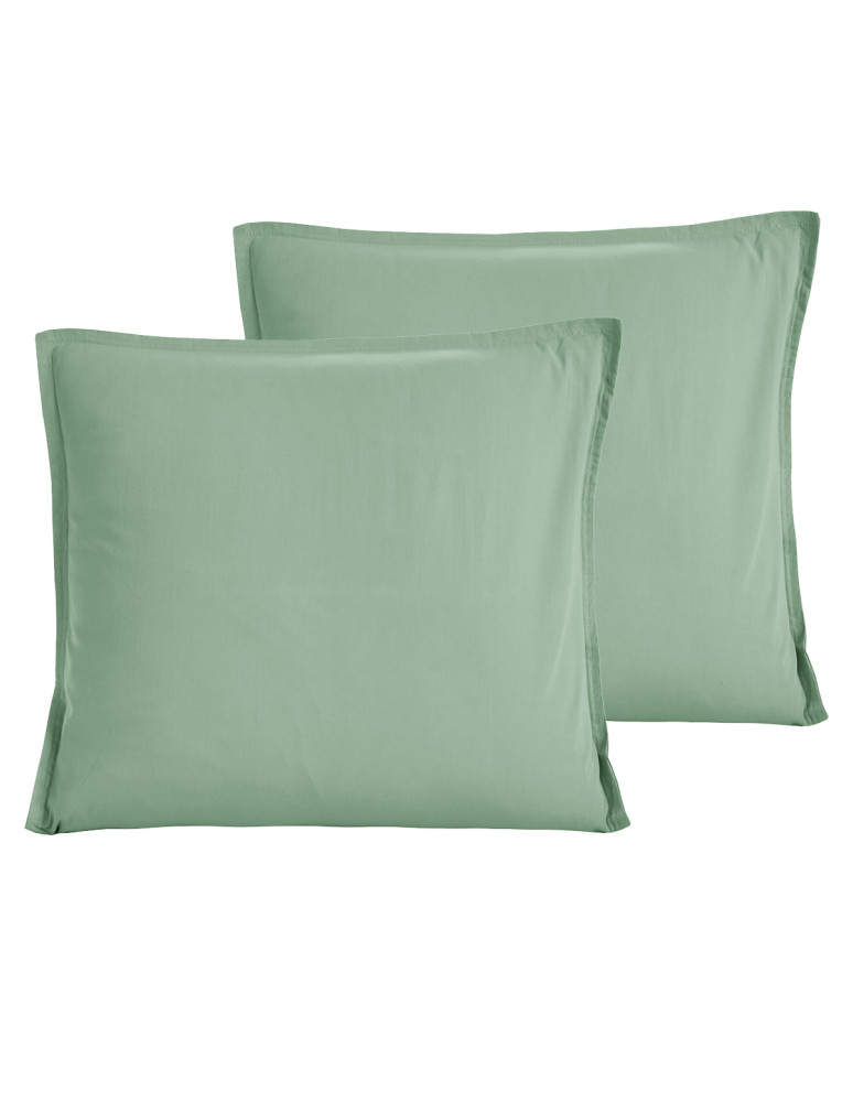 Lot de 2 taies d'oreiller en percale...