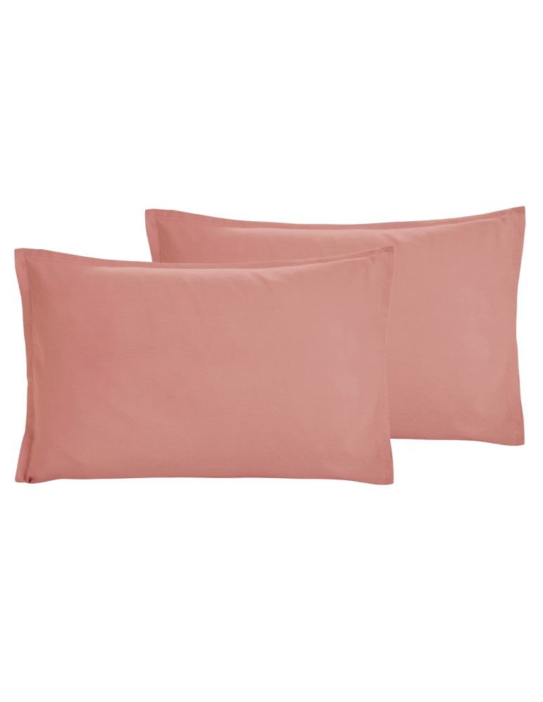 Lot de 2 taies d'oreiller en percale...