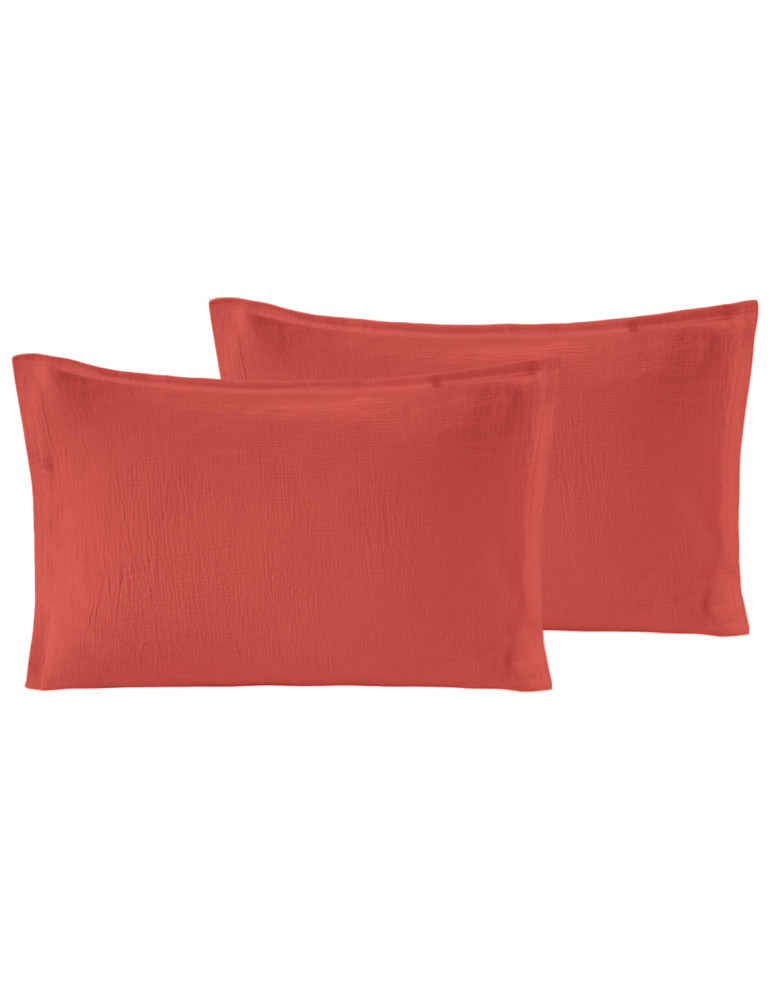 Lot de 2 taies en gaze de coton LOFT