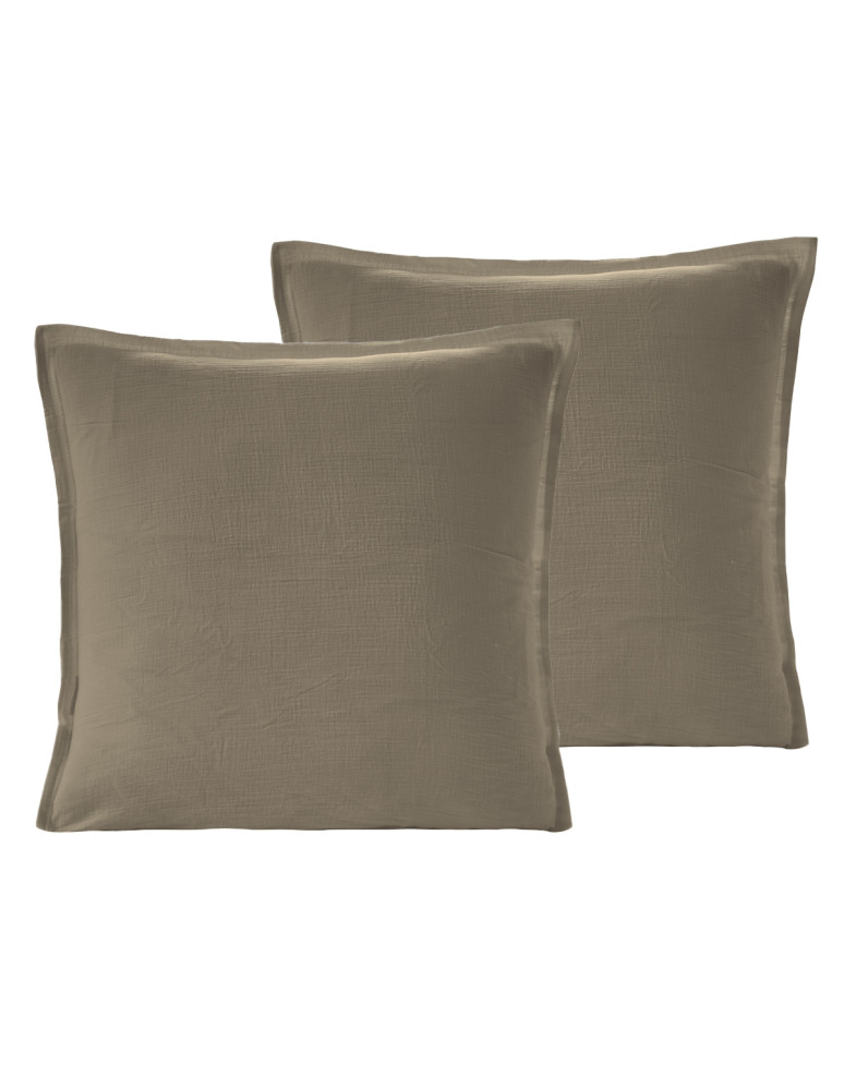 Lot de 2 taies en gaze de coton LOFT