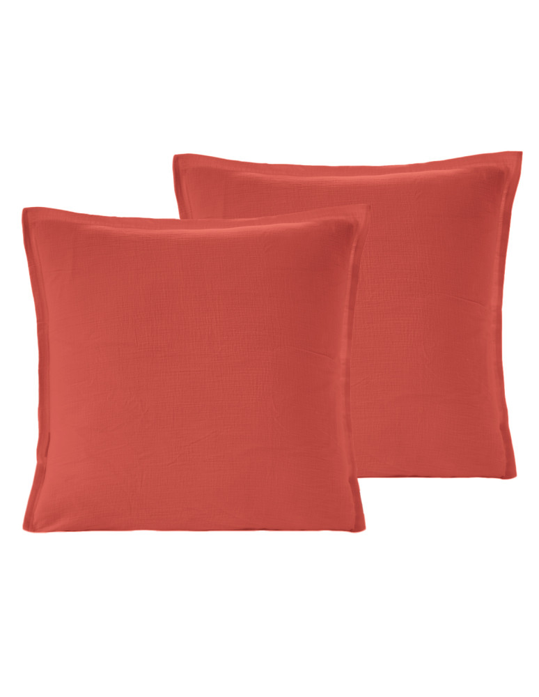 Lot de 2 taies en gaze de coton LOFT