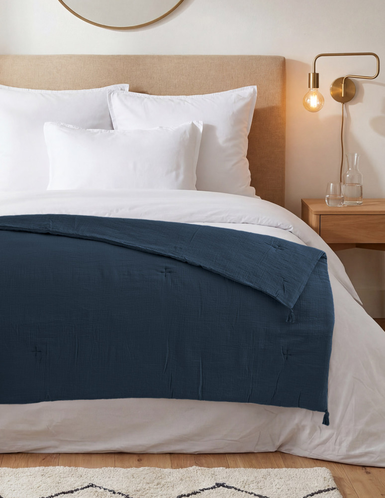Chemin de lit gaze de coton LOFT