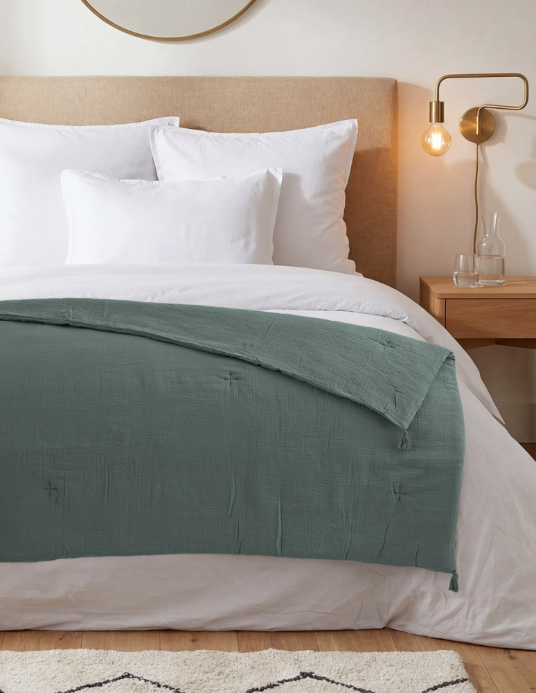 Chemin de lit gaze de coton LOFT