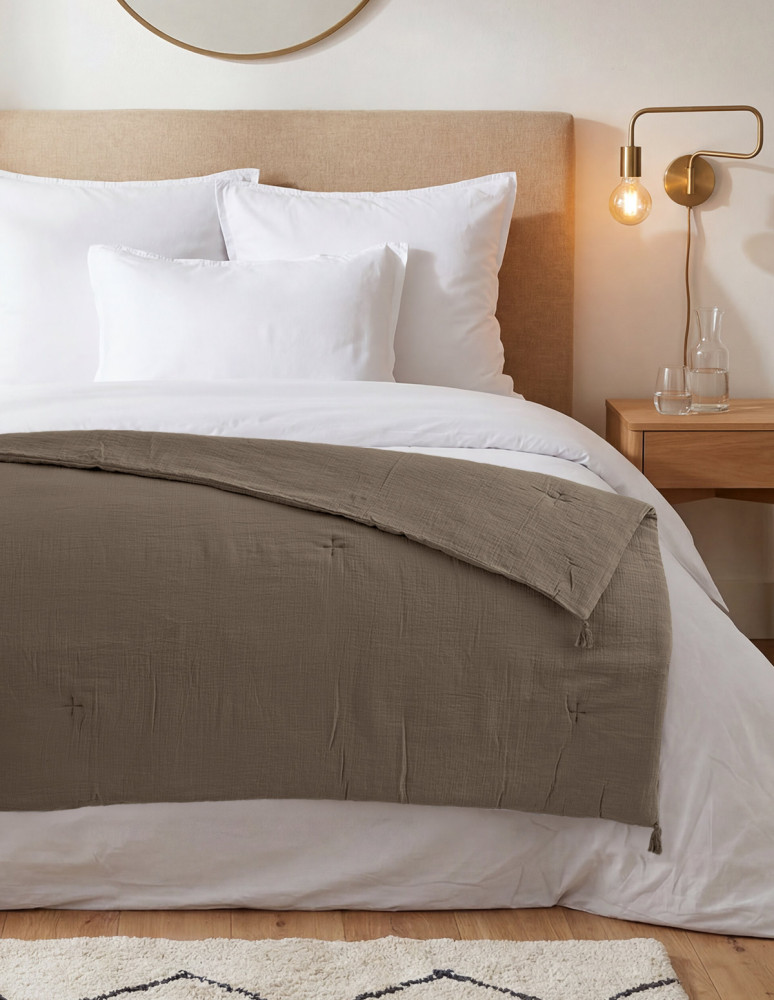 Chemin de lit gaze de coton LOFT