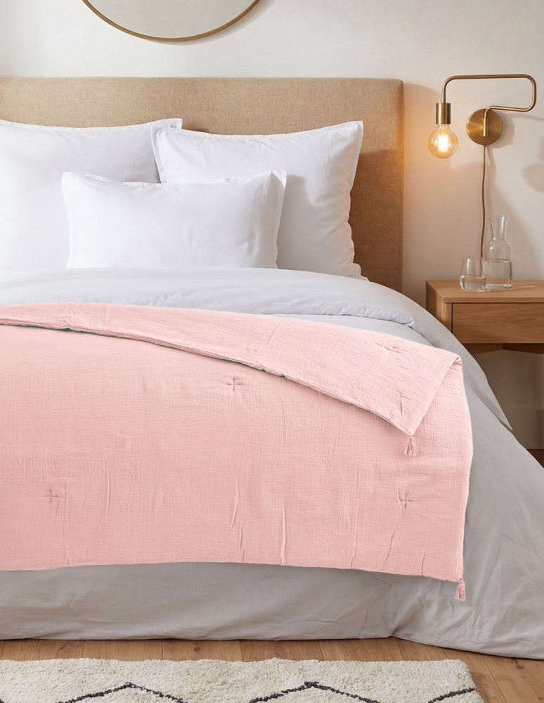 Chemin de lit gaze de coton LOFT
