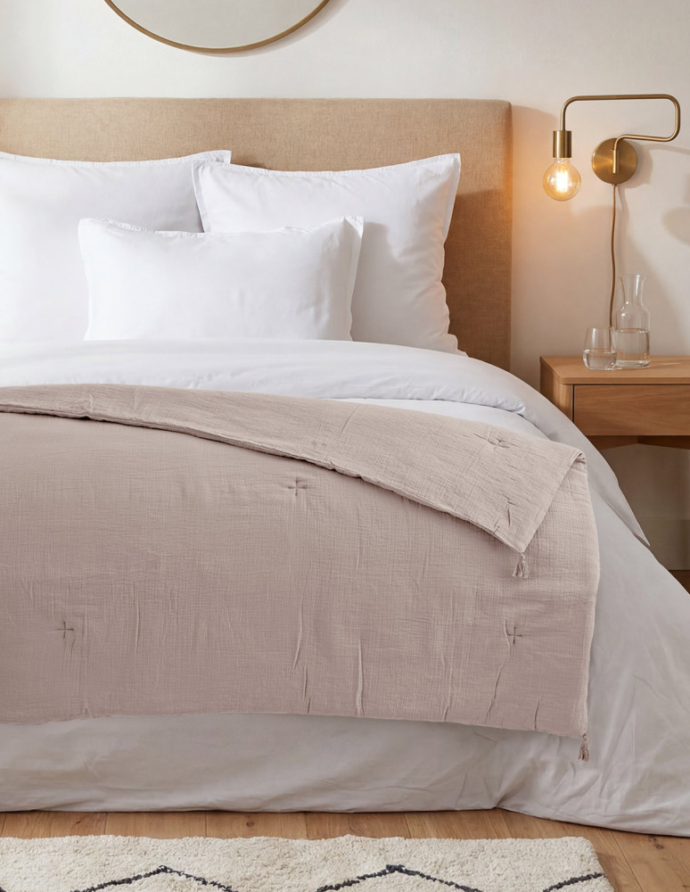 Chemin de lit gaze de coton LOFT