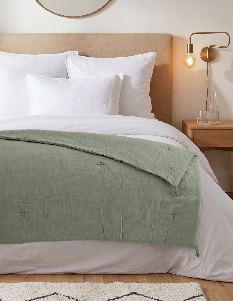 Chemin de lit gaze de coton LOFT